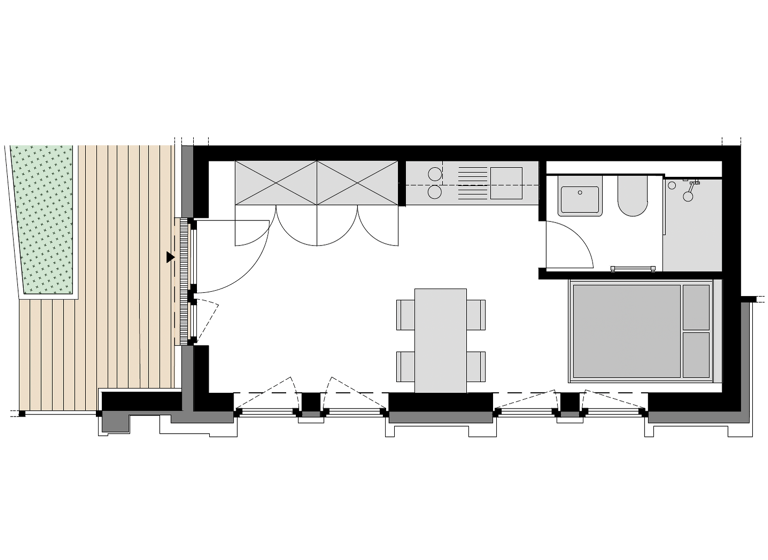 Studio zur Miete 580 € 1 Zimmer 22 m² 1. Geschoss frei ab sofort Abraham 12 Innenstadt Oldenburg (Oldenburg) 26122
