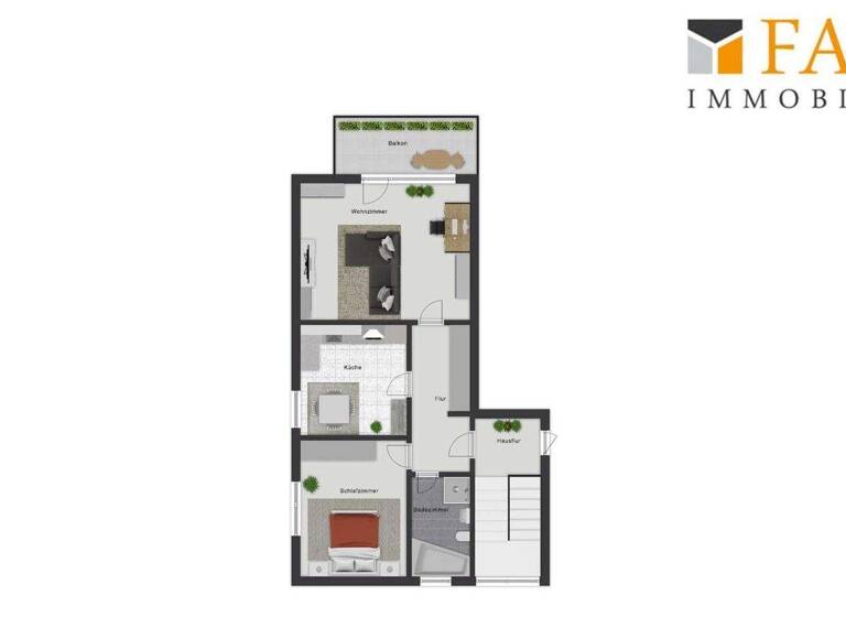 Wohnung zum Kauf provisionsfrei 134.900 € 2 Zimmer 64 m² 2. Geschoss Innenstadt Wülfrath 42489