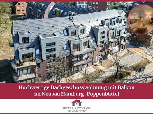 Wohnung zum Kauf - Erstbezug 469.000 € 2 Zimmer 57,6 m² Poppenbüttel Hamburg 22399