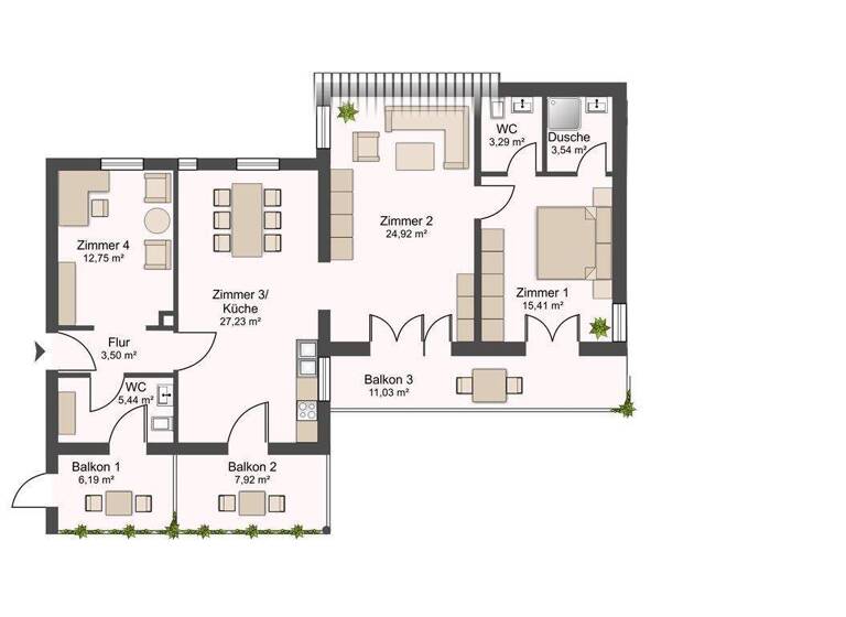 Wohnung zum Kauf 349.000 € 3,5 Zimmer 107,4 m² 1. Geschoss frei ab sofort Wettersteinstraße 12 Peißenberg 82380