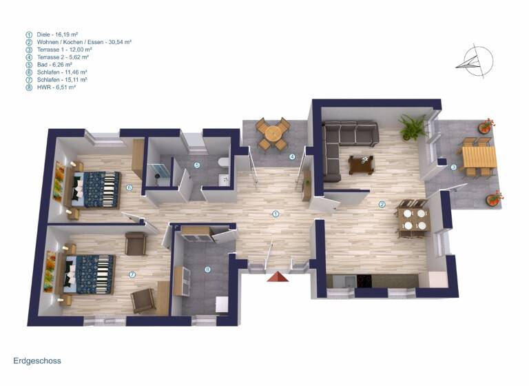 Einfamilienhaus zum Kauf provisionsfrei 450.000 € 3 Zimmer 90,5 m² 270 m² Grundstück Börgerende 18211