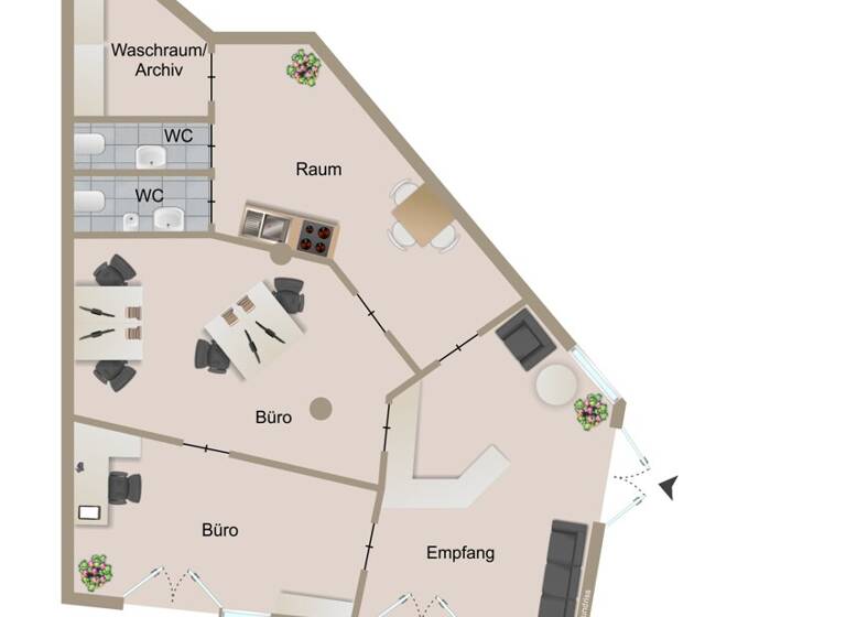 Bürofläche zum Kauf 249.500 € 4 Zimmer 136,5 m² Bürofläche Villacher Vorstadt Klagenfurt 9020