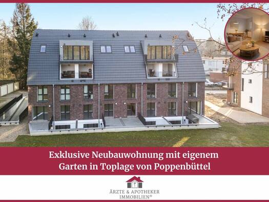 Wohnung zur Miete - Erstbezug 2.015 € 3 Zimmer 89,6 m² Poppenbüttel Wandsbek 22399