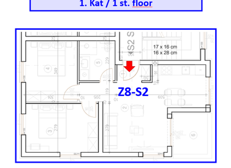 Wohnung zum Kauf 186.000 € 3 Zimmer 1. Geschoss Pula 52100