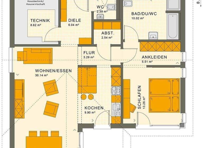 Bungalow zum Kauf provisionsfrei 442.998 € 4 Zimmer 89 m² 550 m² Grundstück frei ab 01.01.2027 Reuschenbach Hausen 53547