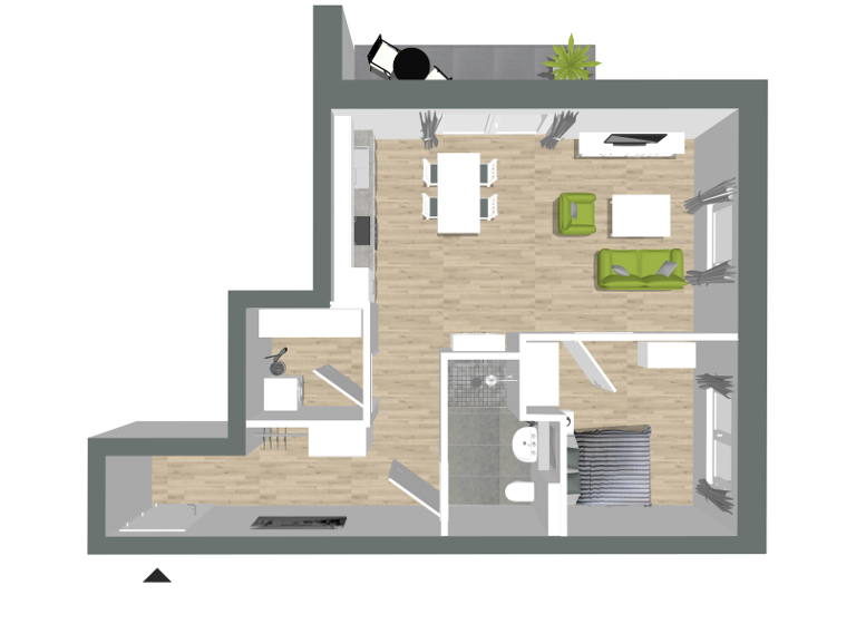 Wohnung zum Kauf - Neubau provisionsfrei als Kapitalanlage geeignet 199.900 € 2 Zimmer 58 m²<br/>Wohnfläche ab 58 m²<br/>Teilbarkeit Augustfehn I Apen 26689