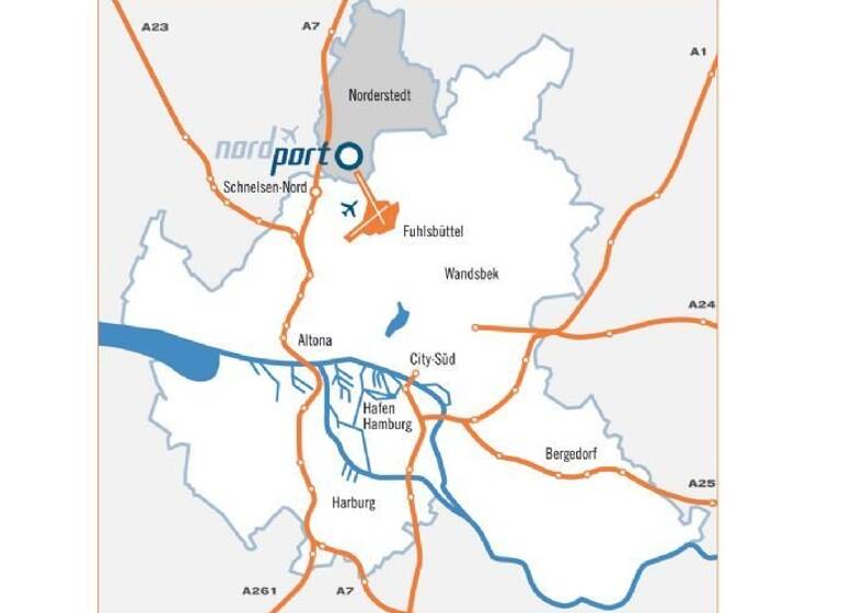 Gewerbegrundstück zum Kauf provisionsfrei 5.000 m² Grundstück Nordportbogen Garstedt Norderstedt 22848