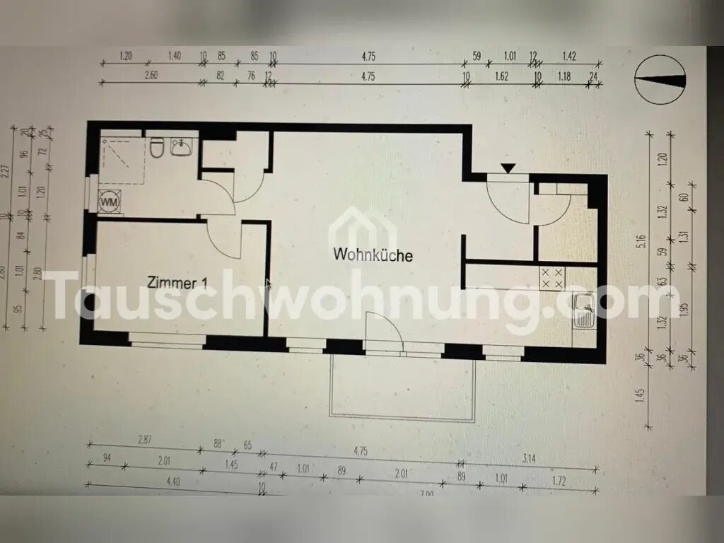 Wohnung zur Miete Tauschwohnung 750 € 2 Zimmer 61 m²<br/>Wohnfläche 3.<br/>Geschoss Mariendorf Berlin 12159