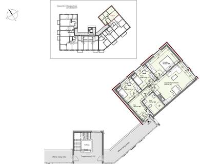 Wohnung zur Miete - Neubau nur mit Wohnberechtigungsschein 495 € 4 Zimmer 82,5 m² 2. Geschoss frei ab sofort Familie-Cohn-Str. 2 Vier Boizenburg/Elbe 19258
