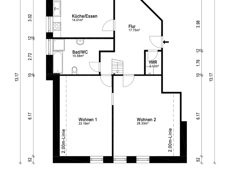 Maisonette zum Kauf 209.000 € 3 Zimmer 113 m² 2. Geschoss Jennewitz Kröpelin 18236