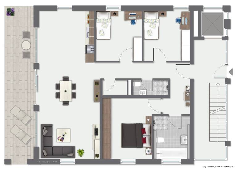 Wohnung zum Kauf - Erstbezug provisionsfrei 597.000 € 4 Zimmer 117 m² 2. Geschoss frei ab sofort Rielasingen Rielasingen-Worblingen 78239