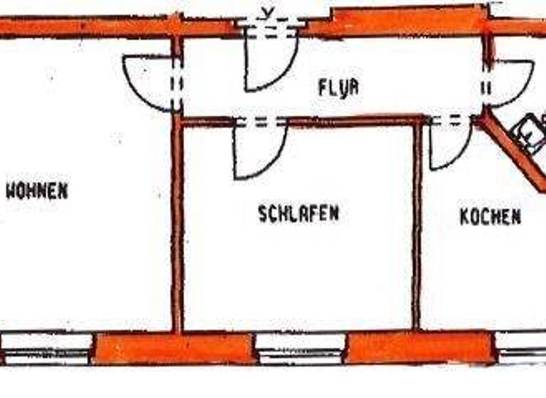 Wohnung zur Miete 297 € 2 Zimmer 49,5 m² Kamenz 01917