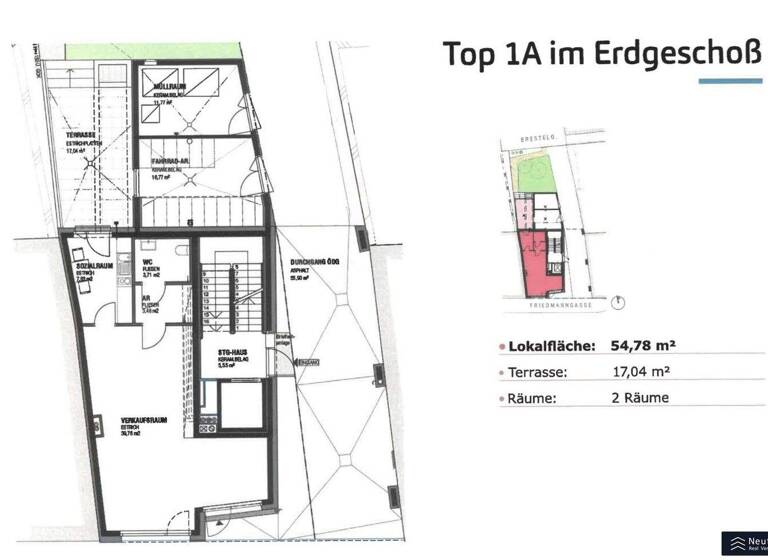 Büro zum Kauf 3.103 € 2 Zimmer 54,8 m² Bürofläche Wien 1160