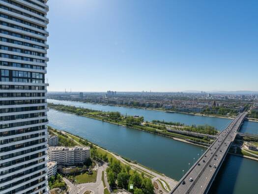 Studio zur Miete - Erstbezug 881 € 1 Zimmer 33,9 m² 32. Geschoss Donau-City-Straße Wien 1220