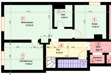 Wohnung zur Miete 720 € 2 Zimmer 48,8 m² 1. Geschoss frei ab 01.06.2025 Bauerngasse Bad Neustadt Bad Neustadt an der Saale 97616