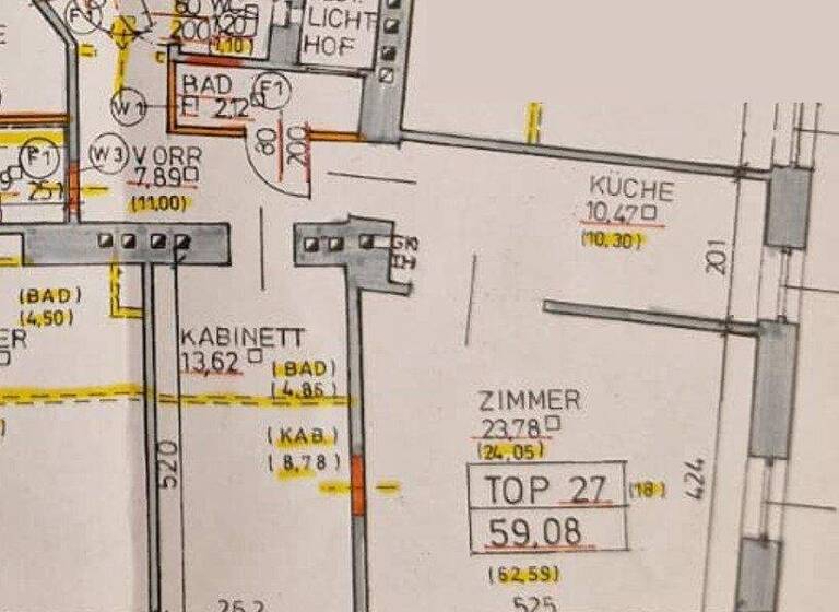 Wohnung zum Kauf 219.000 € 3 Zimmer 59,1 m² 3. Geschoss Reinprechtsdorfer Straße Wien 1050