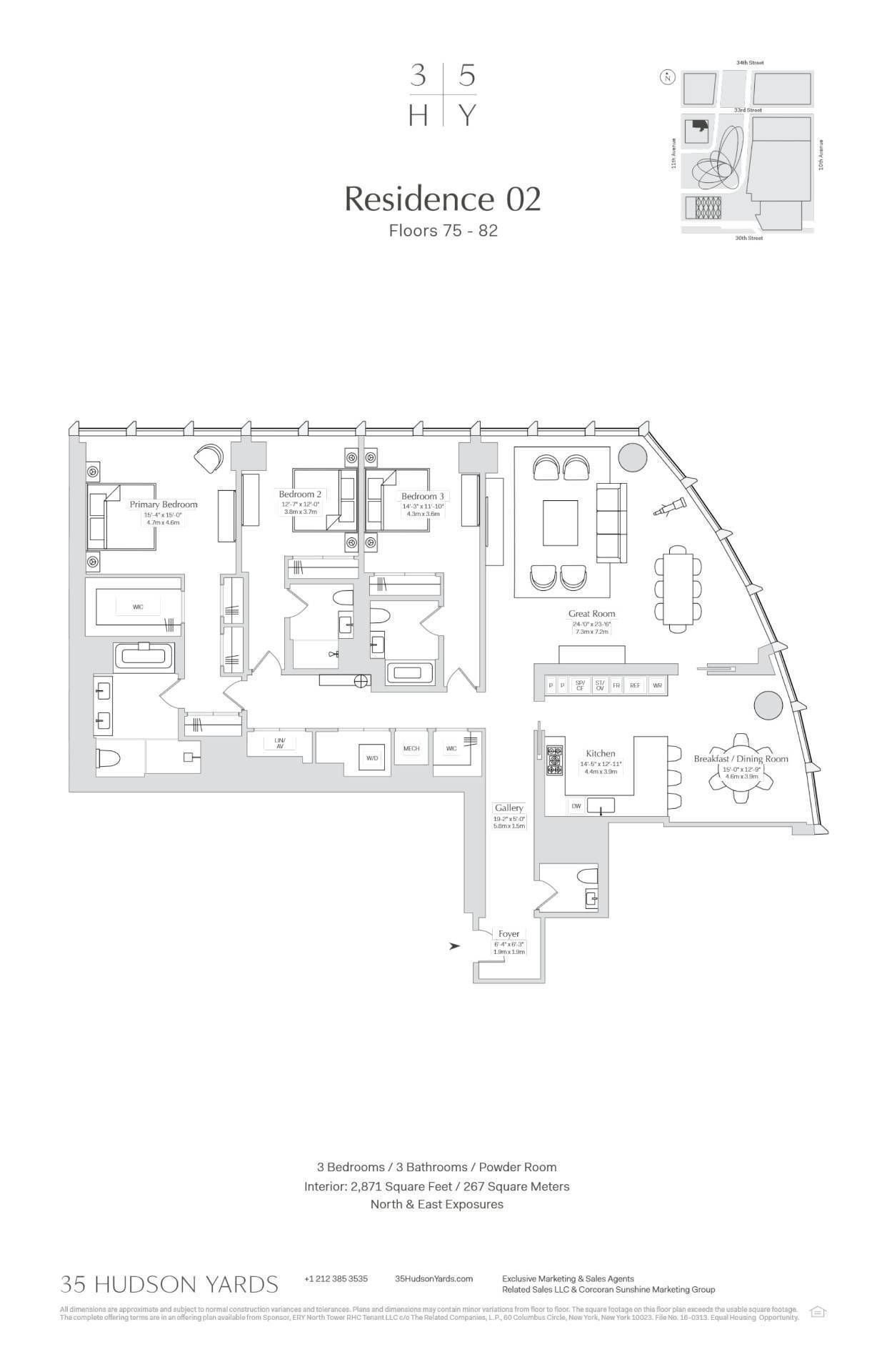 Wohnung zum Kauf 5.500.000 € 6 Zimmer 270 m²<br/>Wohnfläche New York City