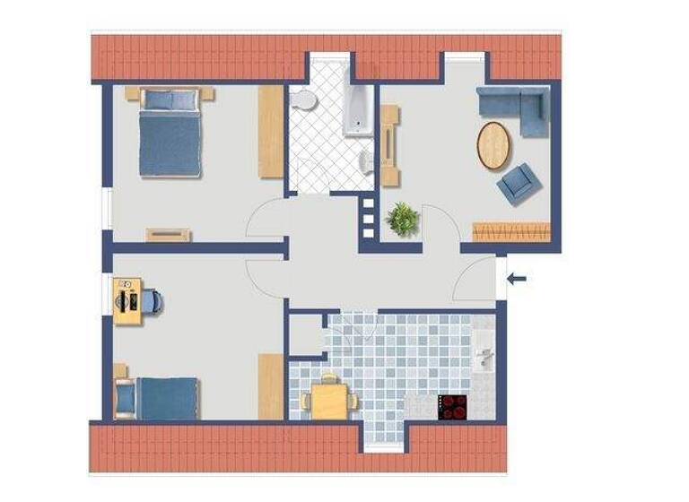 Wohnung zum Kauf provisionsfrei 127.900 € 3 Zimmer 68 m² 2. Geschoss Theoderichstraße 8 Altenbochum Bochum 44803