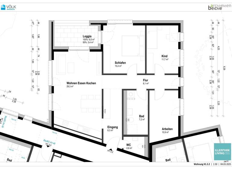 Wohnung zum Kauf provisionsfrei 562.020 € 4 Zimmer 96,9 m²<br/>Wohnfläche Ludwigsfeld Neu-Ulm 89231