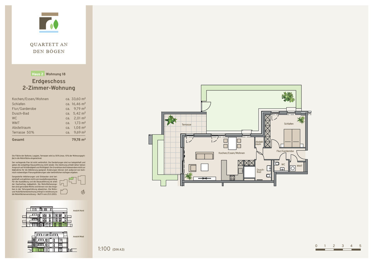 Wohnung zum Kauf 379.900 € 2 Zimmer 79,8 m²<br/>Wohnfläche Bergheim Bergheim 50126