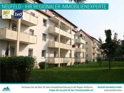 Wohnung zum Kauf 184.300 € 2,5 Zimmer 52 m² 4. Geschoss Münzingstraße 34 Heilbronn 74076