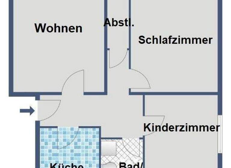 Wohnung zur Miete 518 € 3 Zimmer 74,6 m² 1. Geschoss frei ab 01.06.2026 Mühlenbergstraße 54 Rengershausen Baunatal 34225