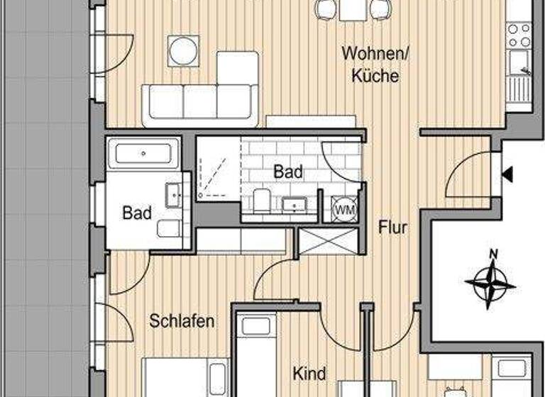 Wohnung zur Miete 1.800 € 4 Zimmer 116,9 m² 4. Geschoss An der Villa Bolle 5B Köpenick Berlin 12557