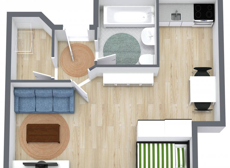 Wohnung zur Miete nur mit Wohnberechtigungsschein 165 € 1 Zimmer 37,6 m²<br/>Wohnfläche 3.<br/>Geschoss Im Winkel 11 Ershausen Ershausen 37308