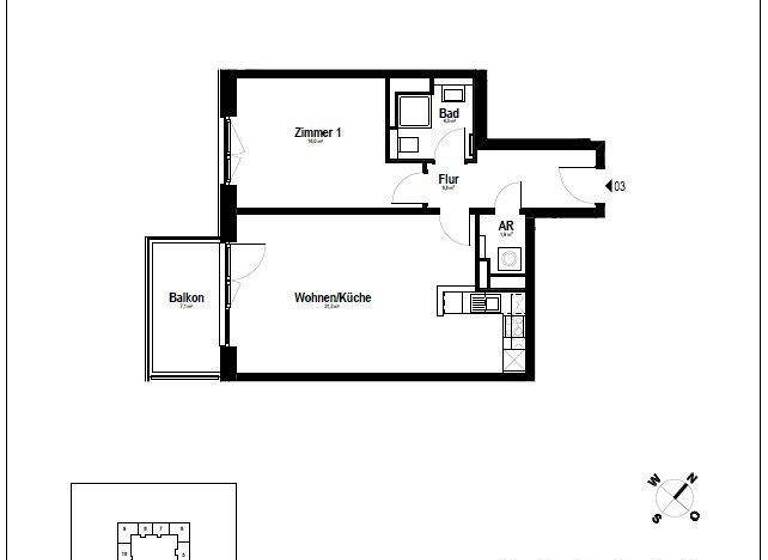 Wohnung zur Miete 1.087 € 2 Zimmer 64 m² 2. Geschoss frei ab sofort Tonndorf Hamburg 22159