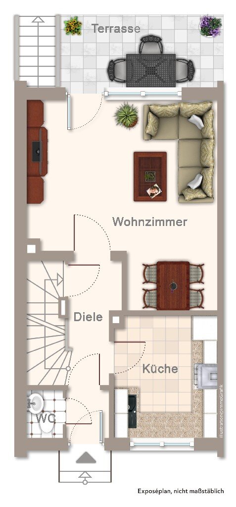 Reihenendhaus zum Kauf 349.000 € 4 Zimmer 95 m²<br/>Wohnfläche 368 m²<br/>Grundstück Rheindorf Leverkusen 51371