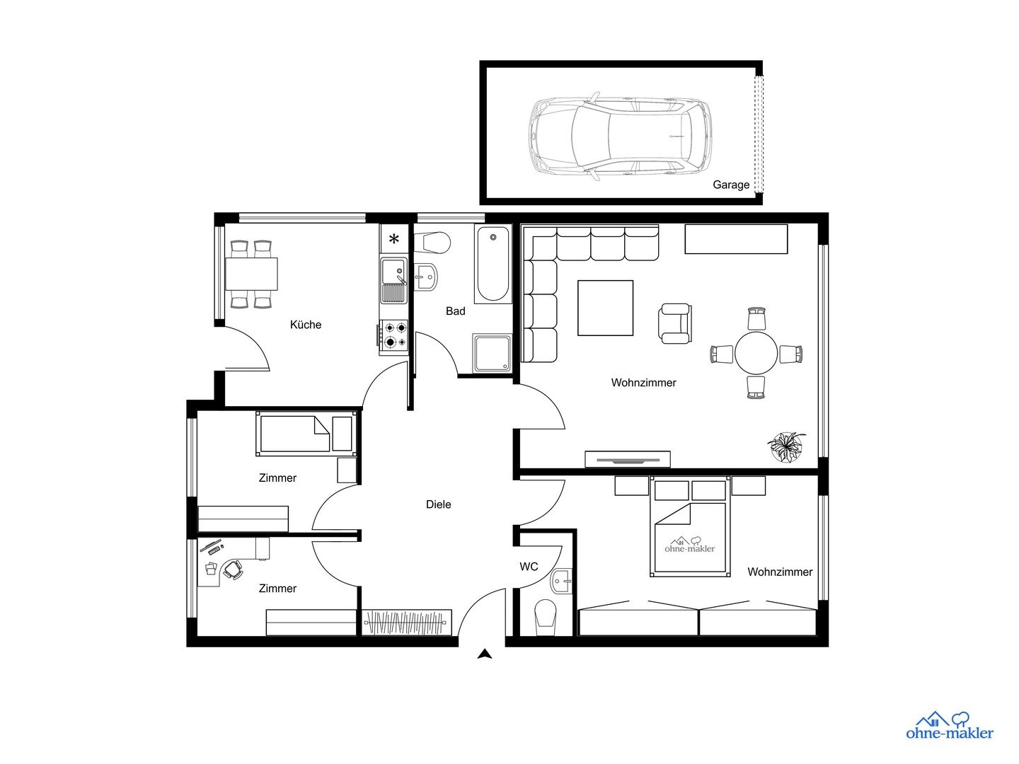 Wohnung zum Kauf provisionsfrei 448.000 € 4 Zimmer 111 m²<br/>Wohnfläche EG<br/>Geschoss Hassels Düsseldorf 40599