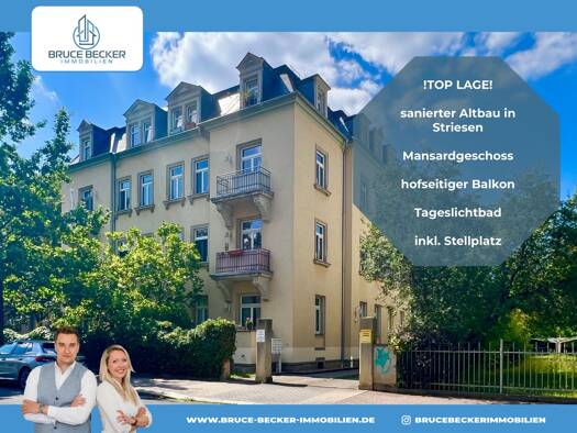 Wohnung zum Kauf 170.000 € 2 Zimmer 53,5 m² 4. Geschoss Striesen-Ost Ortsamtsbereich Blasewitz 01309