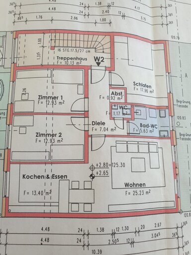 Wohnung zur Miete 1.460 € 4 Zimmer 97,2 m² 1. Geschoss frei ab sofort Philipp-Ullrich-Straße 99 Bieber Offenbach am Main 63073