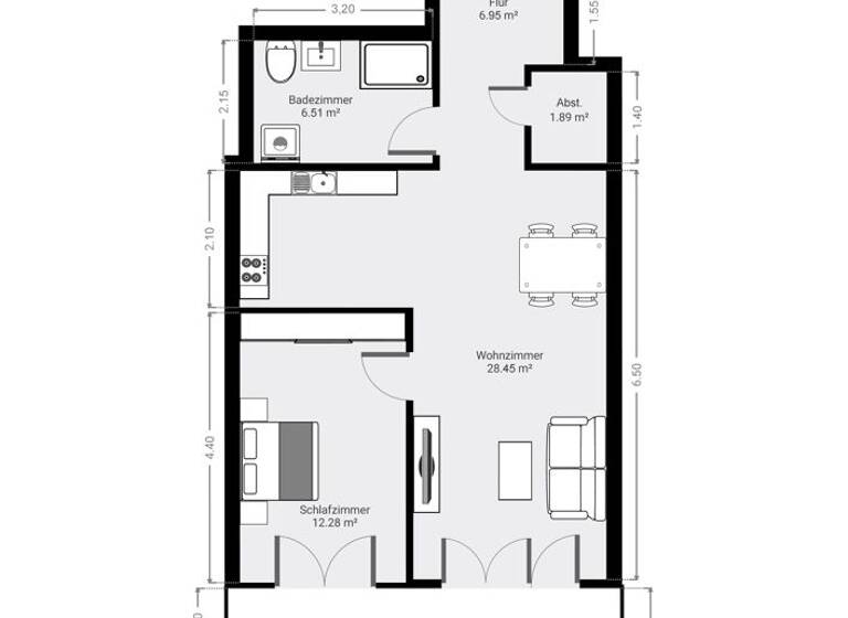 Wohnung zum Kauf provisionsfrei 412.000 € 2 Zimmer 63,1 m² EG Traunstein 83278