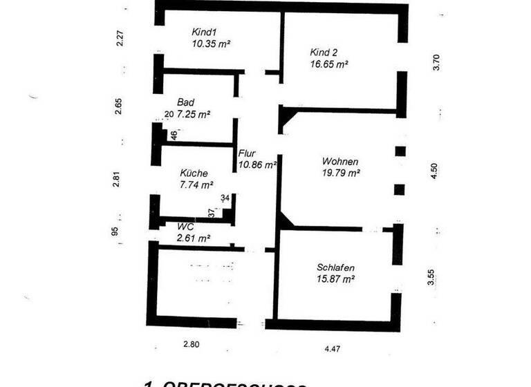 Wohnung zur Miete 570 € 4 Zimmer 91,1 m² 1. Geschoss frei ab sofort Carl-von-Ossietzky-Straße Altenburg 04600