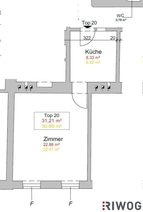 Wohnung zum Kauf 99.000 € 1 Zimmer 31,2 m²<br/>Wohnfläche 2.<br/>Geschoss Hasnerstraße Wien 1160