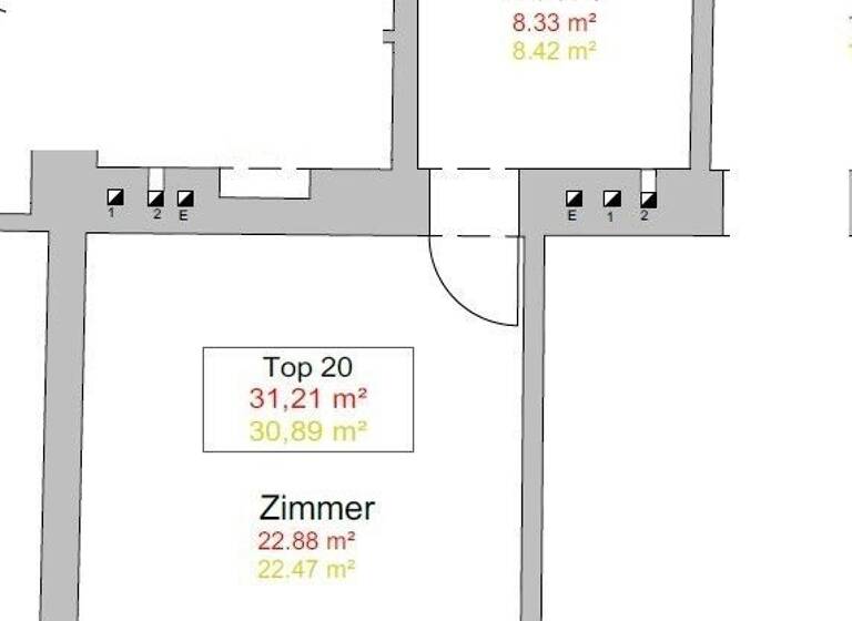 Studio zum Kauf 80.000 € 1 Zimmer 31,2 m² 2. Geschoss Hasnerstraße Wien 1160