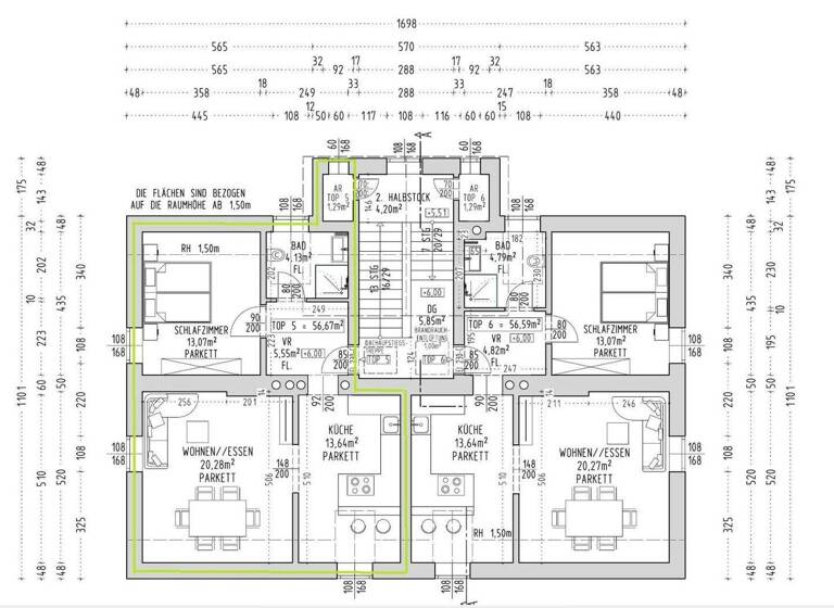 Wohnung zur Miete 439 € 2,5 Zimmer 65,4 m² frei ab sofort Donawitz 8700