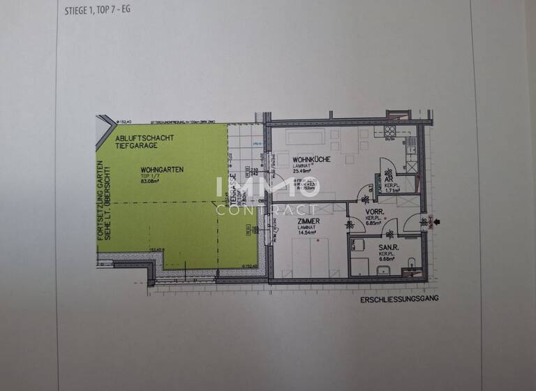 Wohnung zur Miete - Erstbezug 656 € 2 Zimmer 55,3 m² EG Sankt Georgen am Leithagebirge Eisenstadt 7000