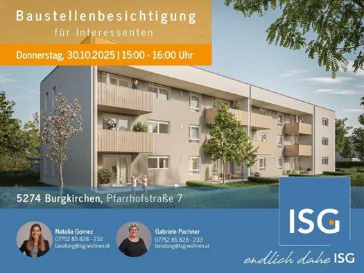Wohnung zur Miete - Erstbezug 571 € 3 Zimmer 74,5 m² Pfarrhofstraße 7 Burgkirchen 5274