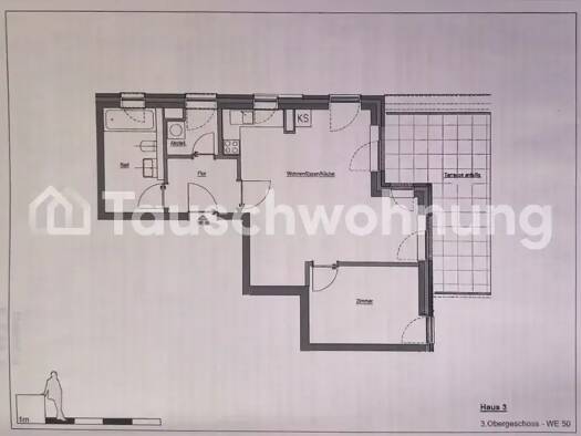 Terrassenwohnung zur Miete Tauschwohnung 808 € 2 Zimmer 67 m² 3. Geschoss Neugraben-Fischbek Hamburg 21149