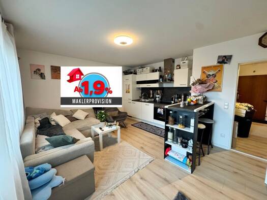 Wohnung zur Miete 700 € 2 Zimmer 42,3 m² Ludwigsfeld Neu-Ulm 89231