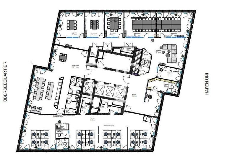 Büro zur Miete 28 € 2.307 m² Bürofläche teilbar ab 769 m² Überseeallee 10 HafenCity Hamburg 20457