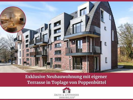 Wohnung zum Kauf - Erstbezug 769.000 € 2 Zimmer 103,3 m² Poppenbüttel Hamburg 22399