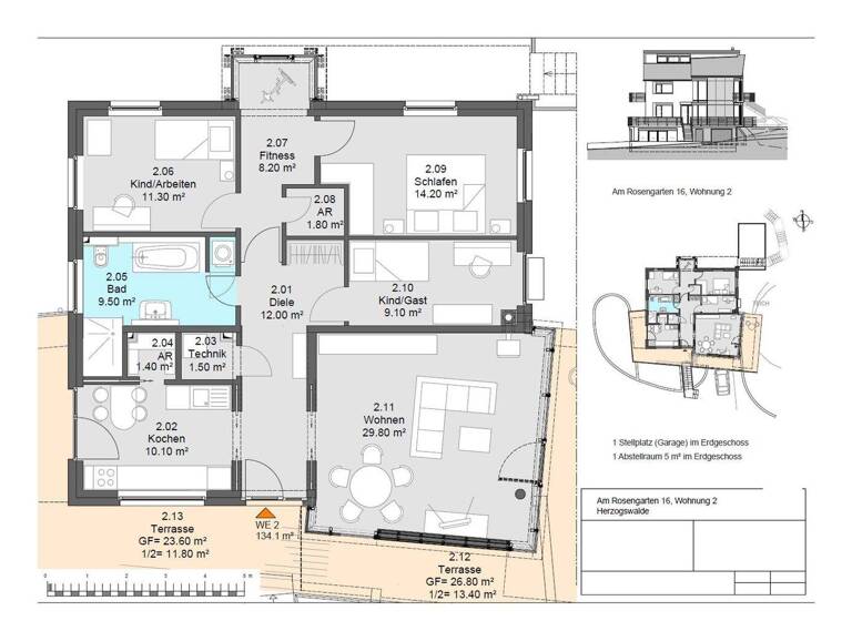 Wohnung zur Miete 1.740 € 4,5 Zimmer 134,1 m² 2. Geschoss frei ab 01.05.2026 Am Rosengarten 16 Herzogswalde Wilsdruff 01723