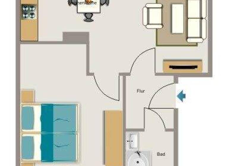 Wohnung zur Miete 354 € 1,5 Zimmer 41,6 m² EG Am Koppstück 45 Werne Bochum 44894