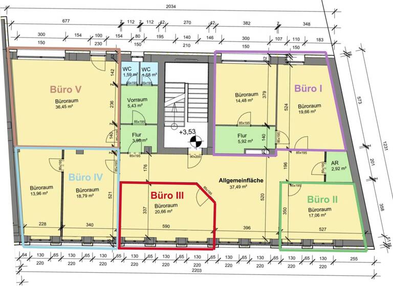 Bürofläche zur Miete 535 € 2 Zimmer Kaiser-Josef-Platz Wels 4600