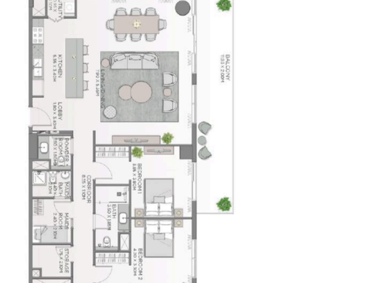 Wohnung zum Kauf 1.704.091 € 5 Zimmer 209,6 m² Dubai