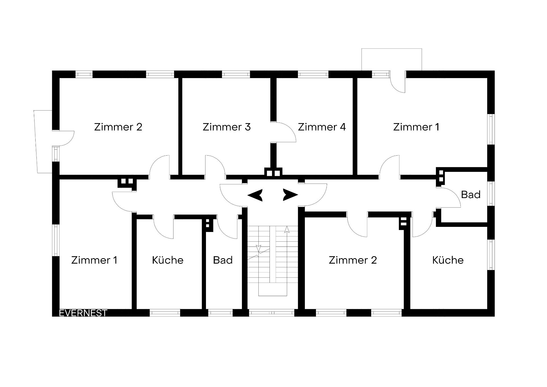 Wohnung zum Kauf 110.000 € 2 Zimmer 60 m²<br/>Wohnfläche 2.<br/>Geschoss Borken Borken 46325