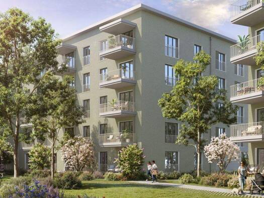 Wohnung zum Kauf - Neubau provisionsfrei 729.900 € 3 Zimmer 66,1 m² 2. Geschoss Lerchenauer Straße Ecke Georg-Zech-Allee 280 Feldmoching-Hasenbergl München 80995